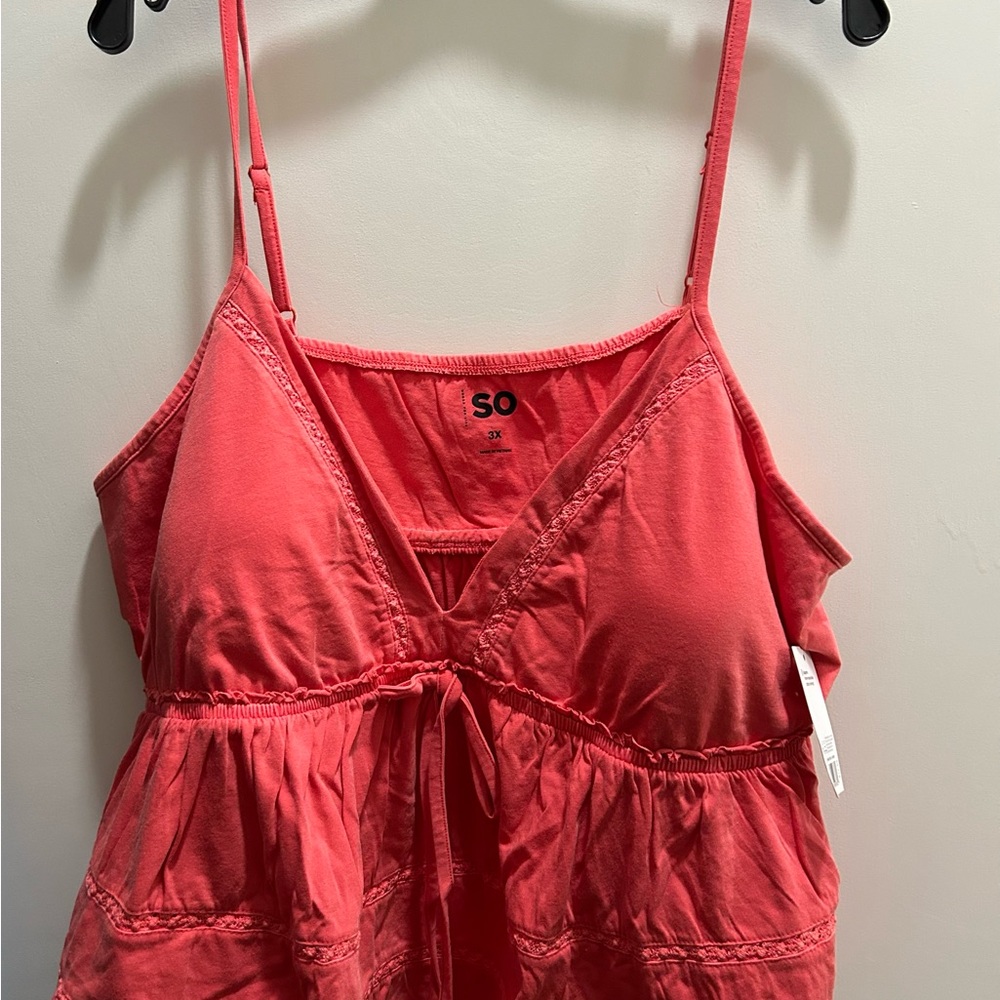 SO Vibrant Coral Top